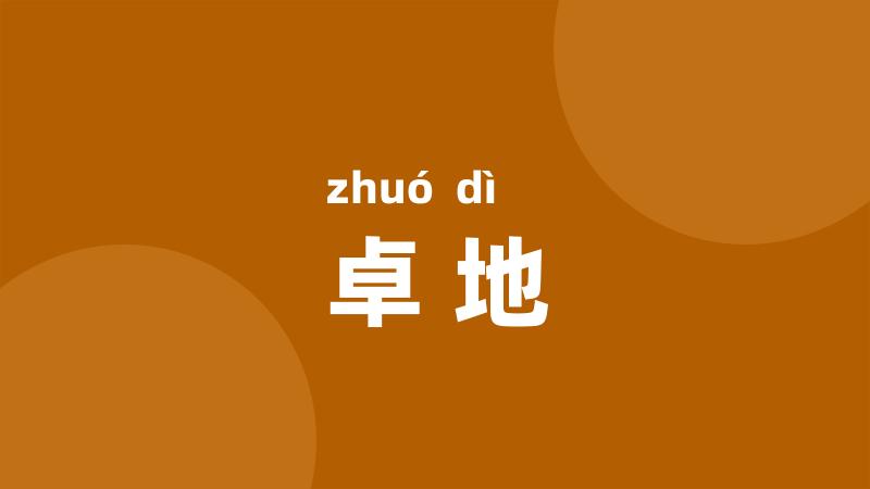 卓地