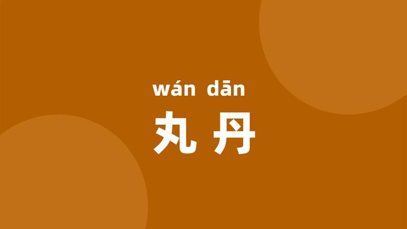 丸丹
