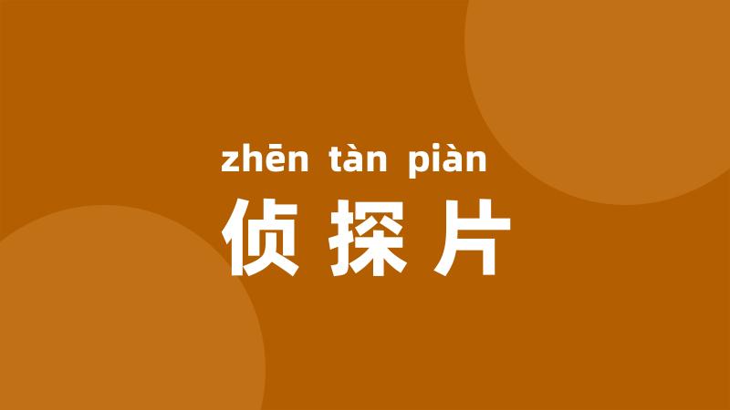 侦探片