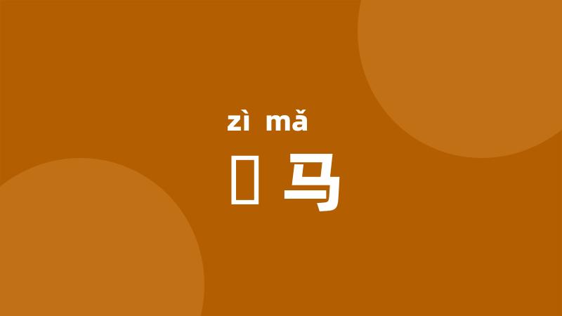 牸马
