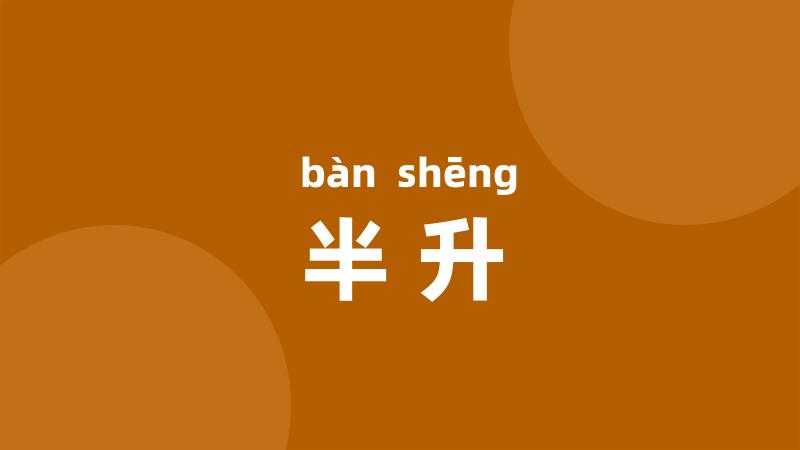 半升
