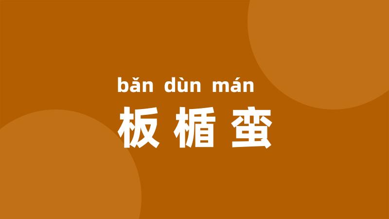 板楯蛮
