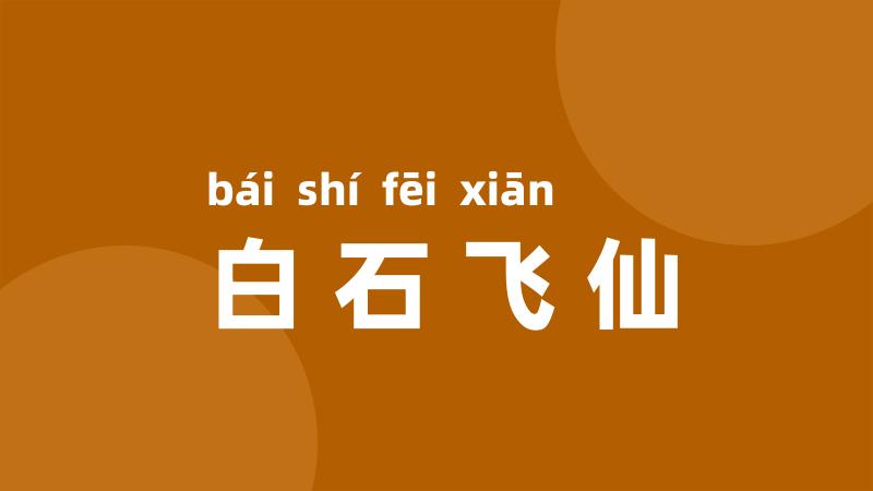 白石飞仙