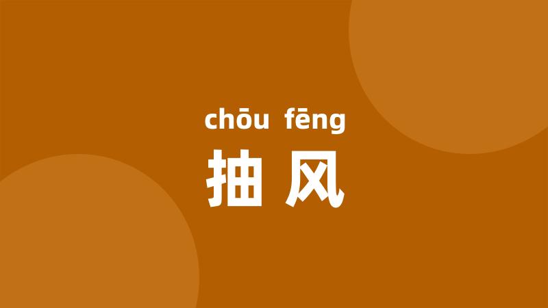 抽风