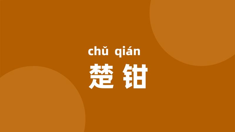 楚钳