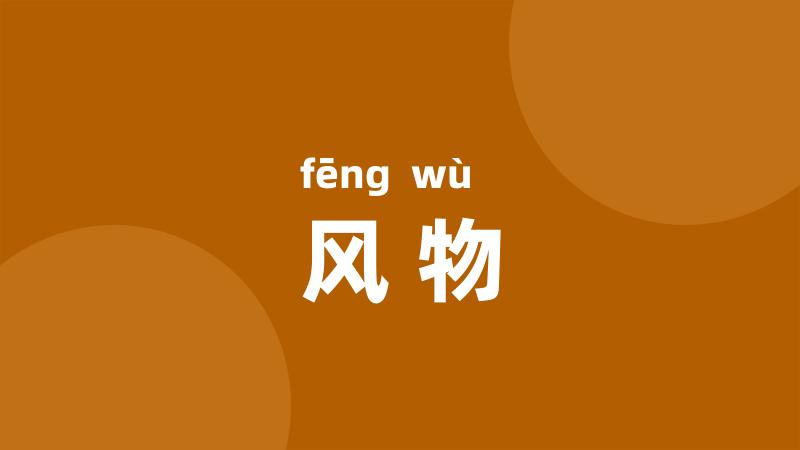 风物