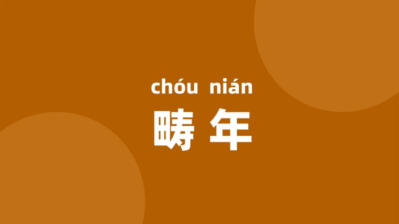 畴年
