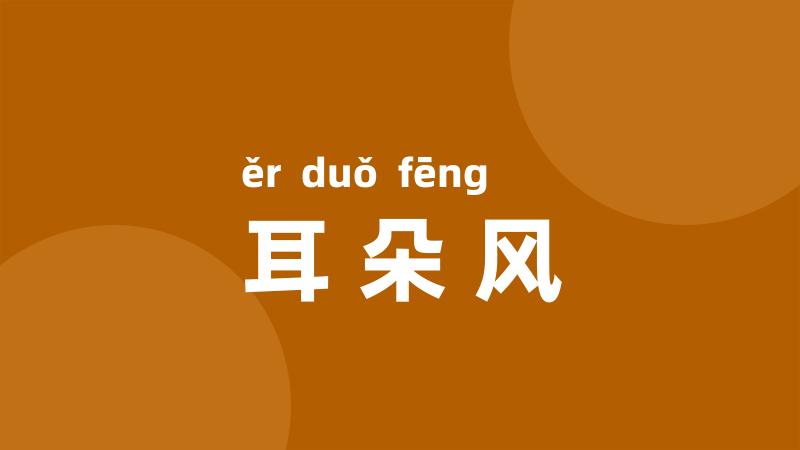 耳朵风