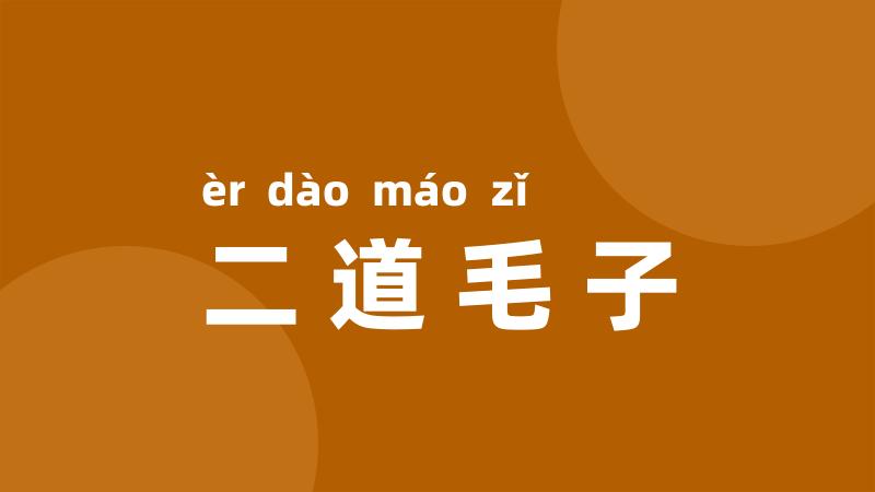 二道毛子