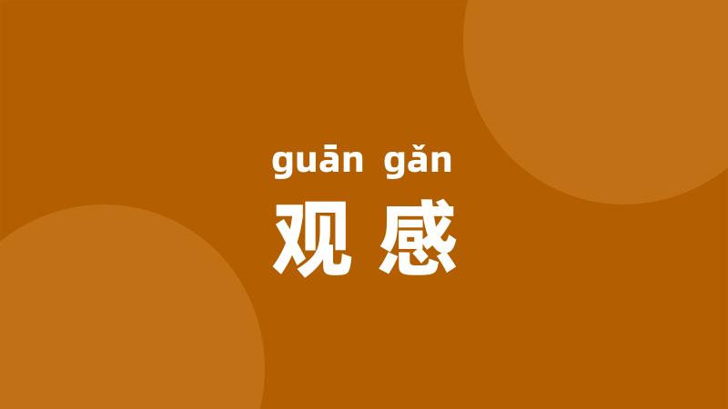 观感