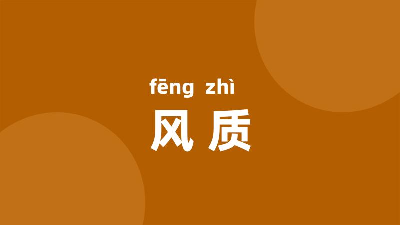 风质