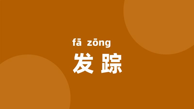 发踪