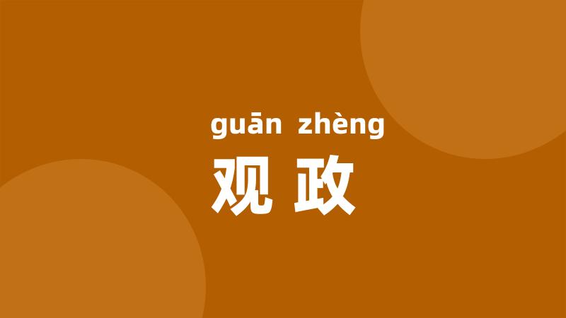 观政