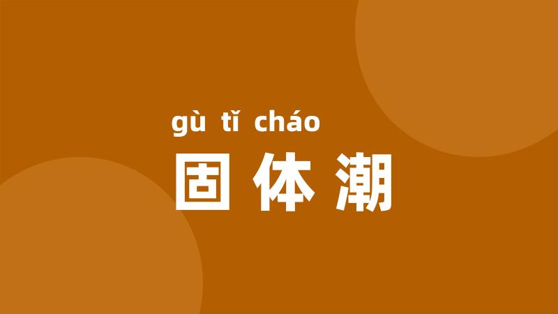 固体潮