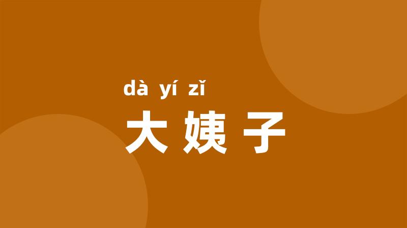 大姨子
