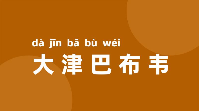 大津巴布韦