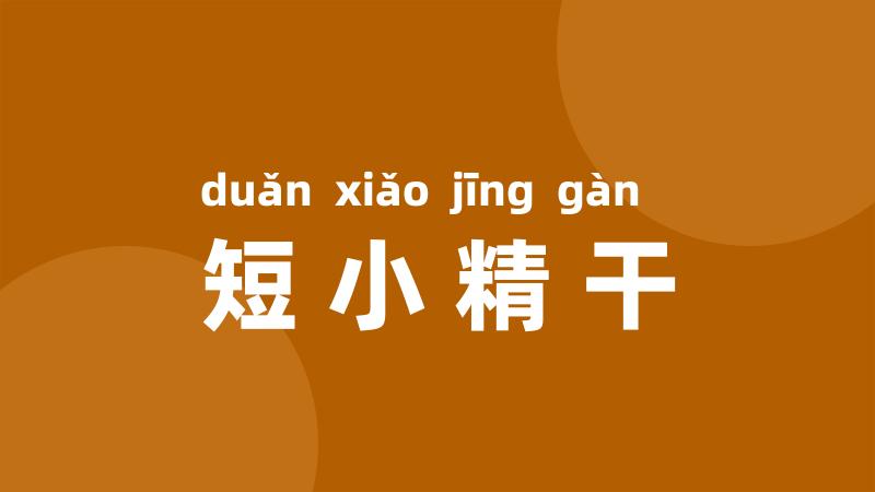 短小精干